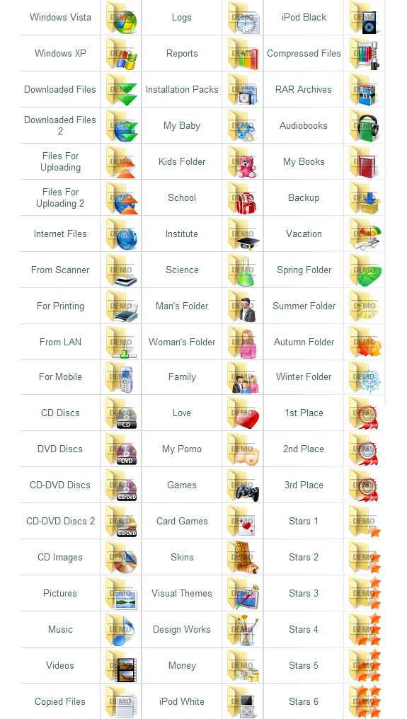 Everyday Folder Icons Screenshot
