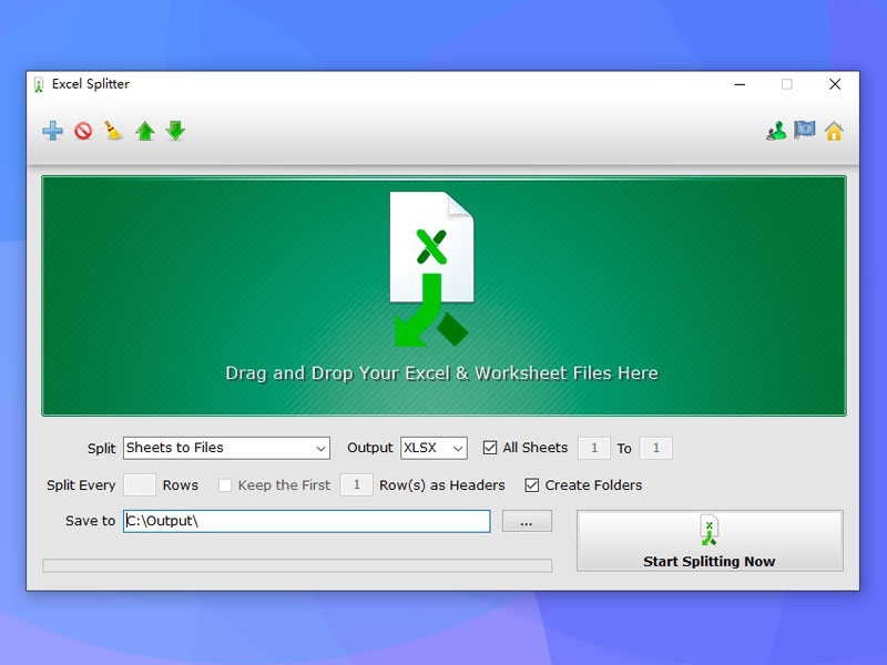 Excel Splitter PRO Screenshot