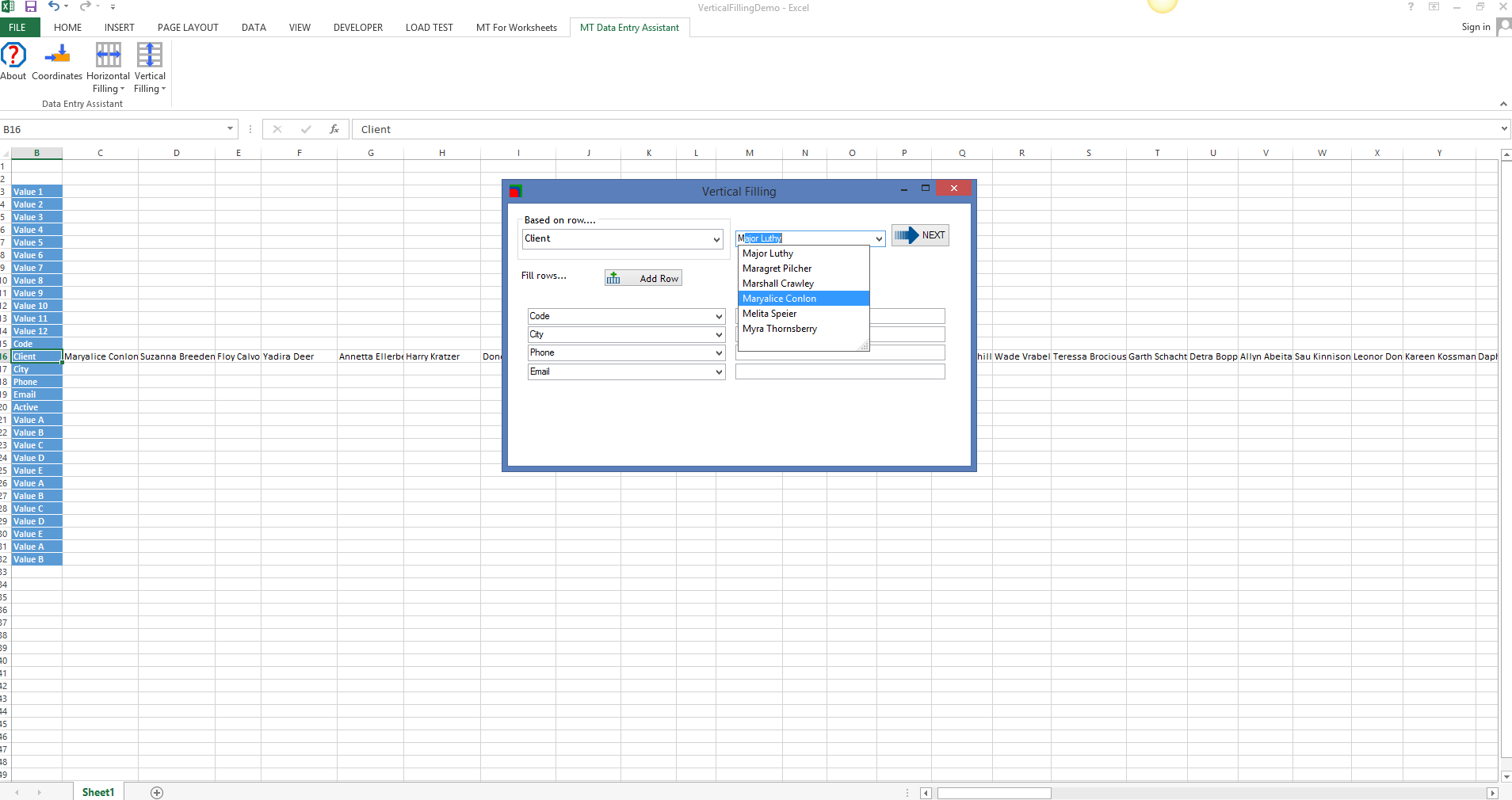 MT Data Entry Assistant, Business & Finance Software Screenshot