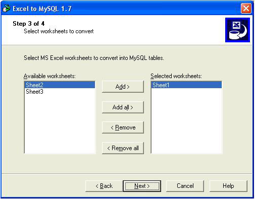 Excel-to-MySQL, Development Software Screenshot
