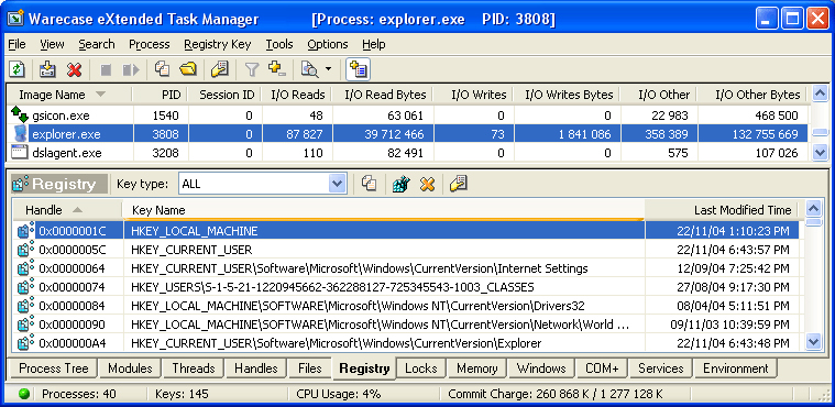 eXtended Task Manager Both 32-bit and 64-bit Editions