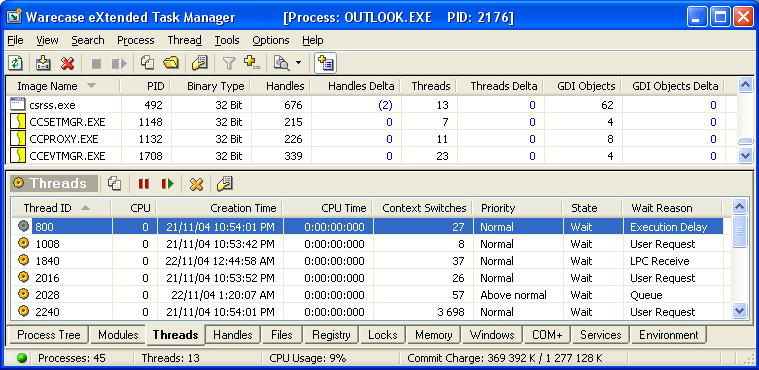 eXtended Task Manager Both 32-bit and 64-bit Editions
