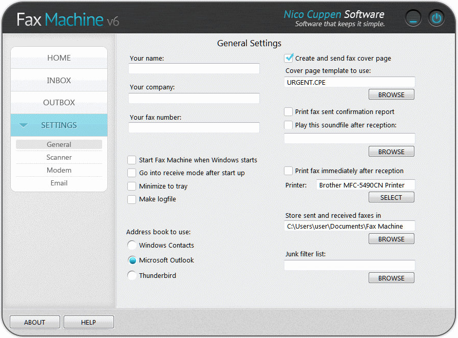 fax machine software for pc free download