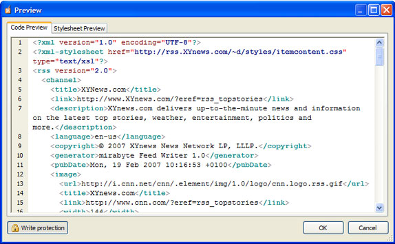 Feed Writer Deskop RSS Editor, Internet Software Screenshot
