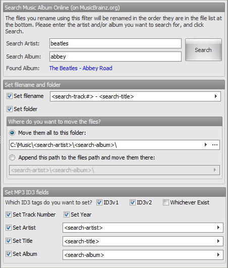 File Renamer Turbo, File Rename Software Screenshot