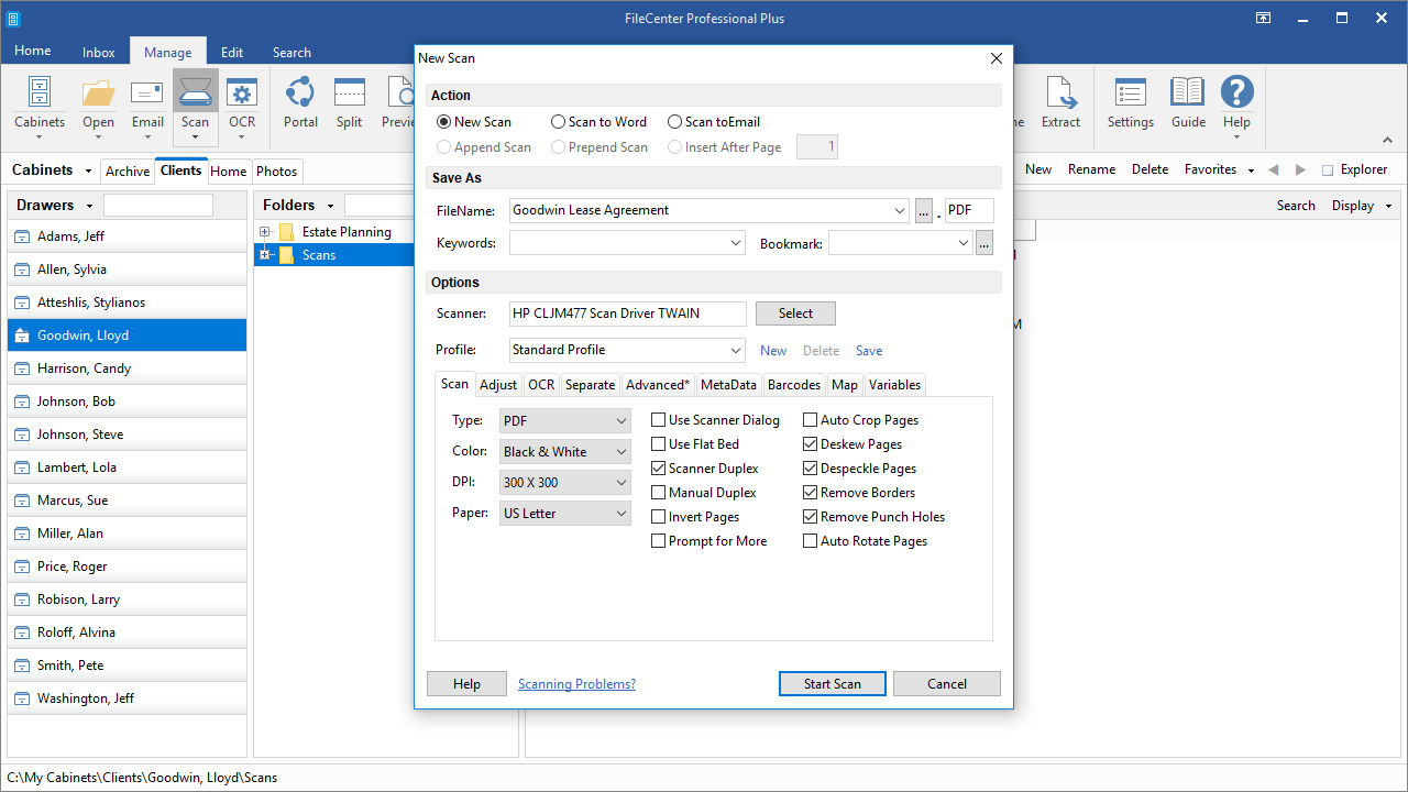 Document Management Software, FileCenter DMS Screenshot