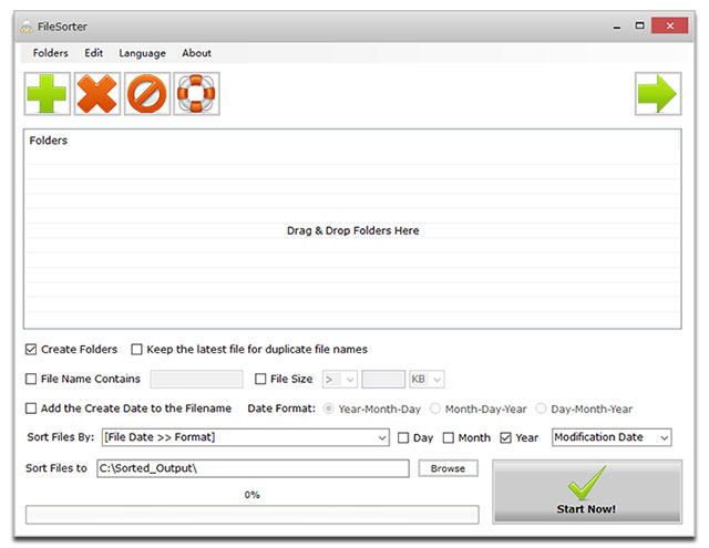 FileSorter PRO Screenshot