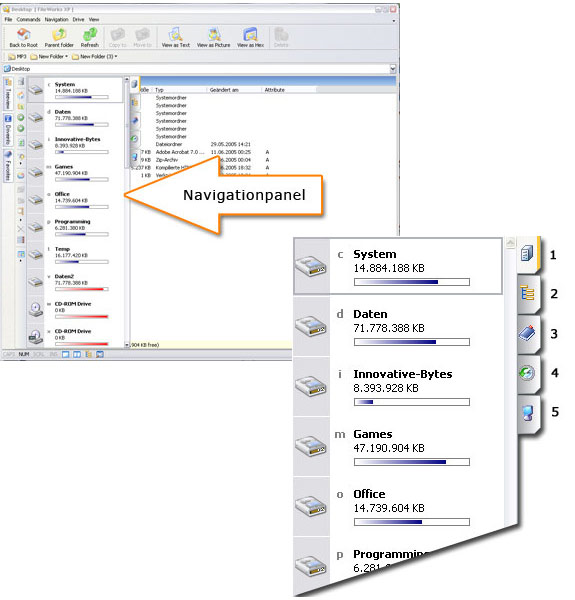 FileWorks v3, File Management Software Screenshot