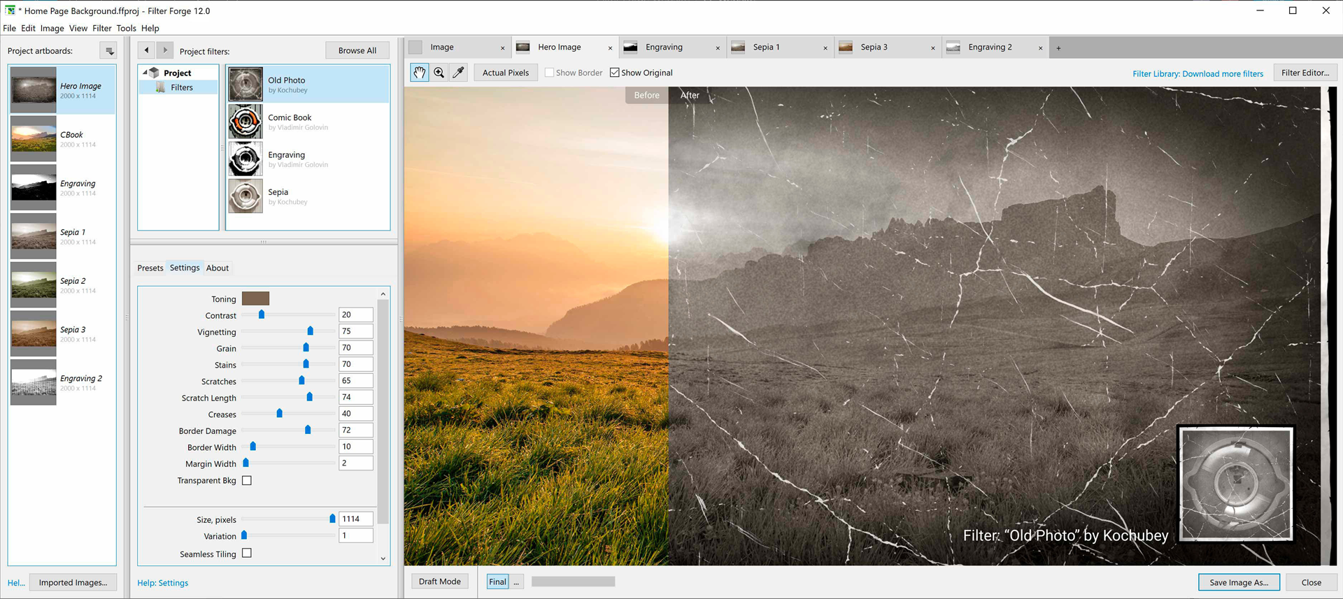 Filter Forge Professional Edition, Design, Photo & Graphics Software Screenshot