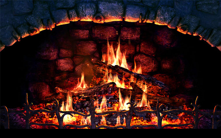Fireplace Screensaver Screenshot