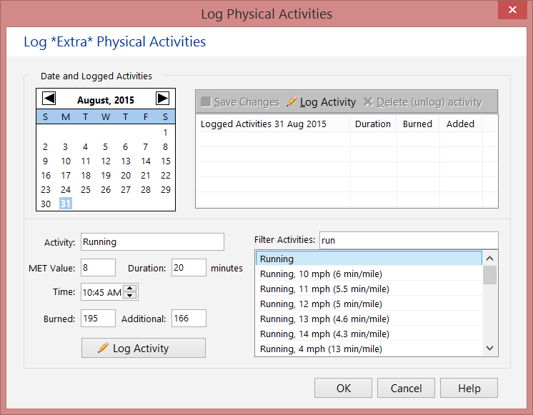 Productivity Software, Fitness Assistant Screenshot