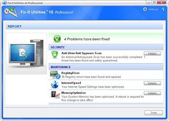 PC Optimization Software Screenshot