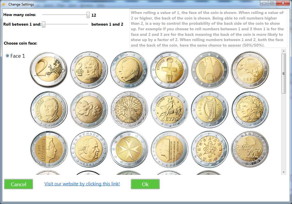 Flip The Coins, Design, Photo & Graphics Software Screenshot
