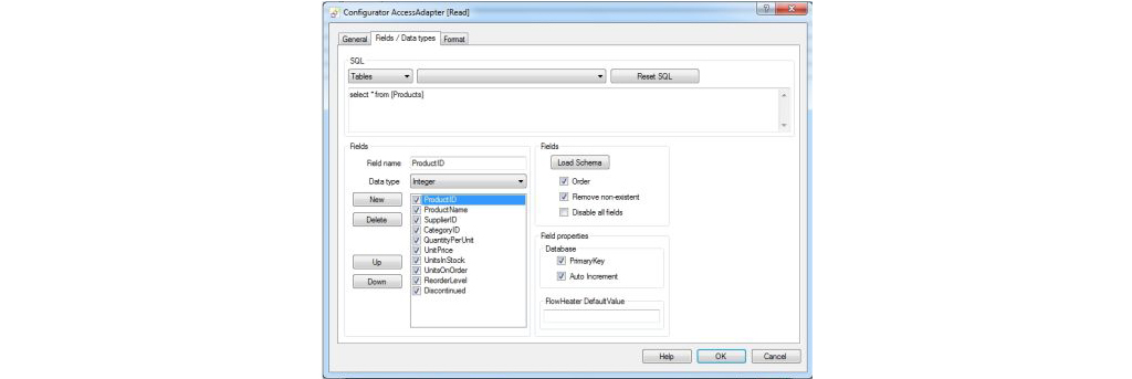 FlowHeater V2 Designer, Database Conversion Software Screenshot