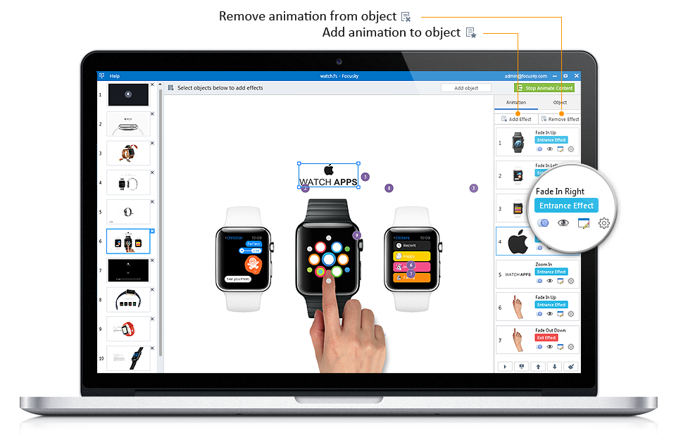 Focusky Video Presentation Software (Enterprise License), Video Editing Software Screenshot