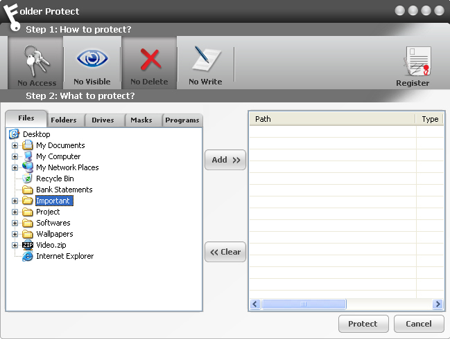 Security Software, Privacy Software Screenshot