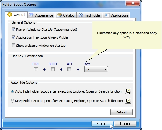 Software Utilities, Folder Scout Standard Screenshot