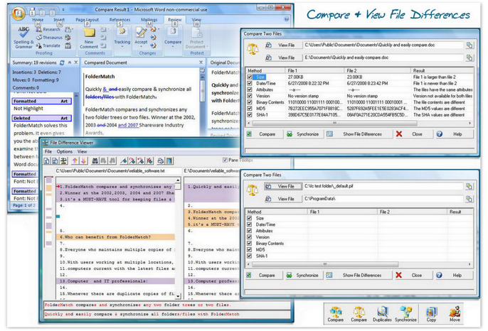 FolderMatch, Software Utilities Screenshot