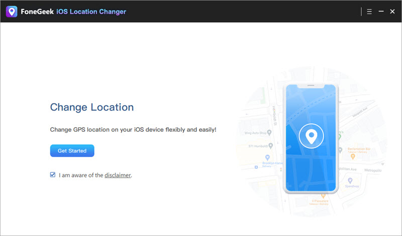 FoneGeek iOS Location Changer Screenshot