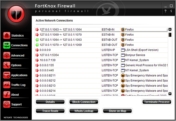 Network Security Software Screenshot