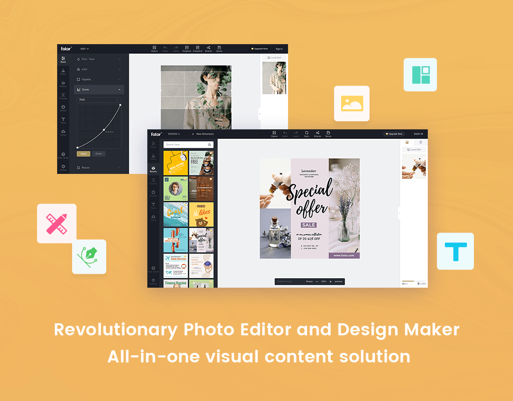 Fotor, Design, Photo & Graphics Software Screenshot
