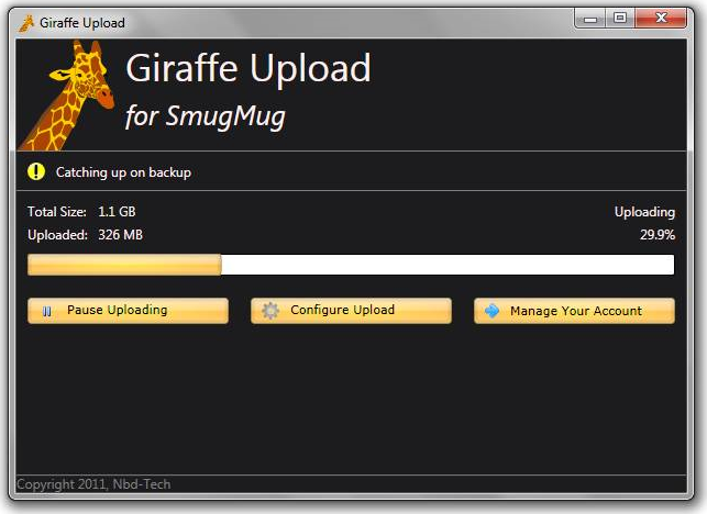 Giraffe Upload Screenshot