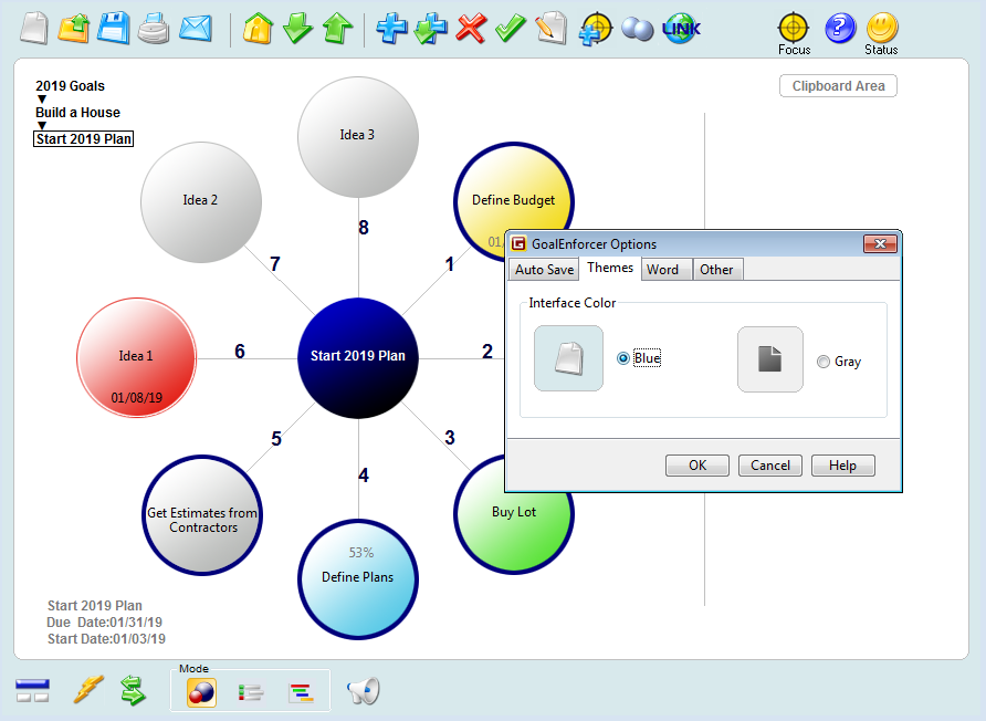 GoalEnforcer Hyperfocus, Productivity Software Screenshot