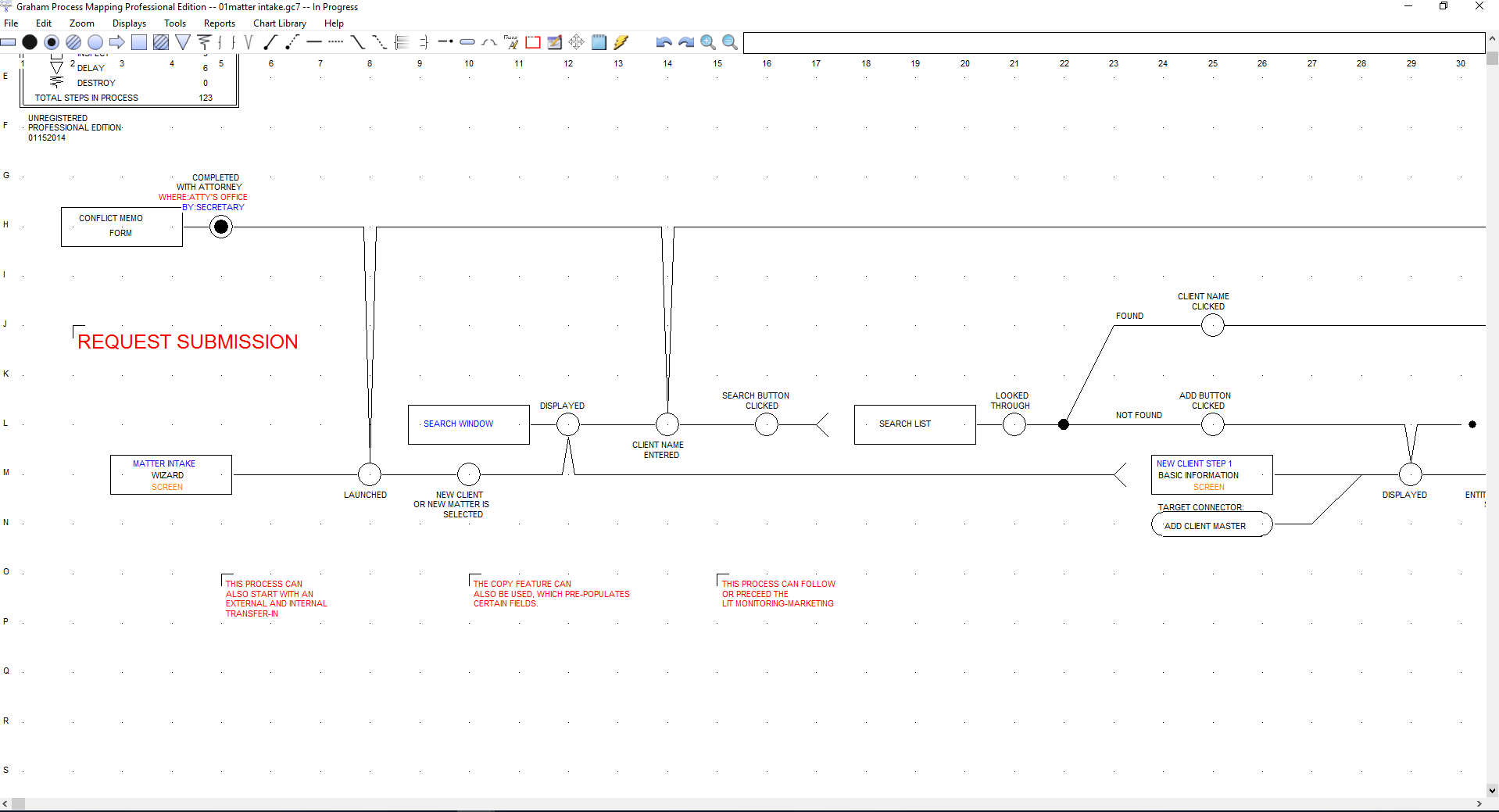Graham Process Mapping Starter Edition, Business Mind Mapping Software Screenshot