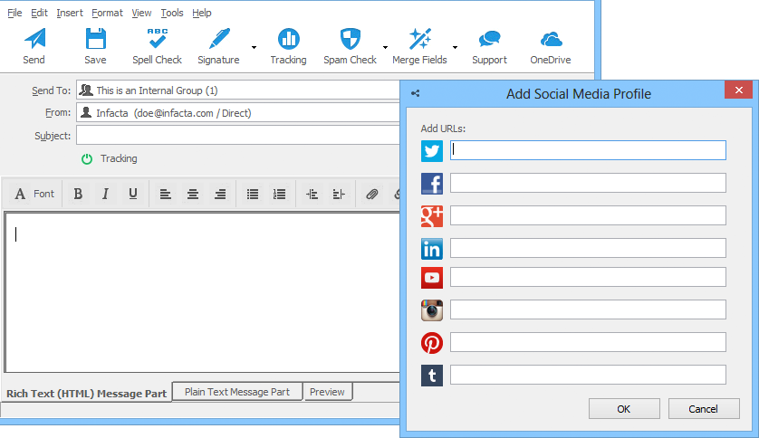 Internet Software, GroupMail Personal Edition 6 Screenshot
