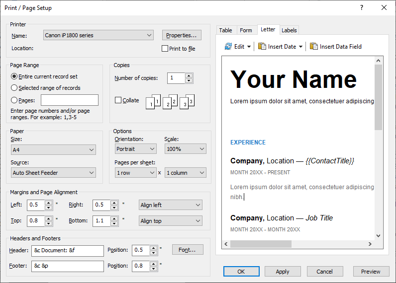 Development Software, Database Management Software Screenshot