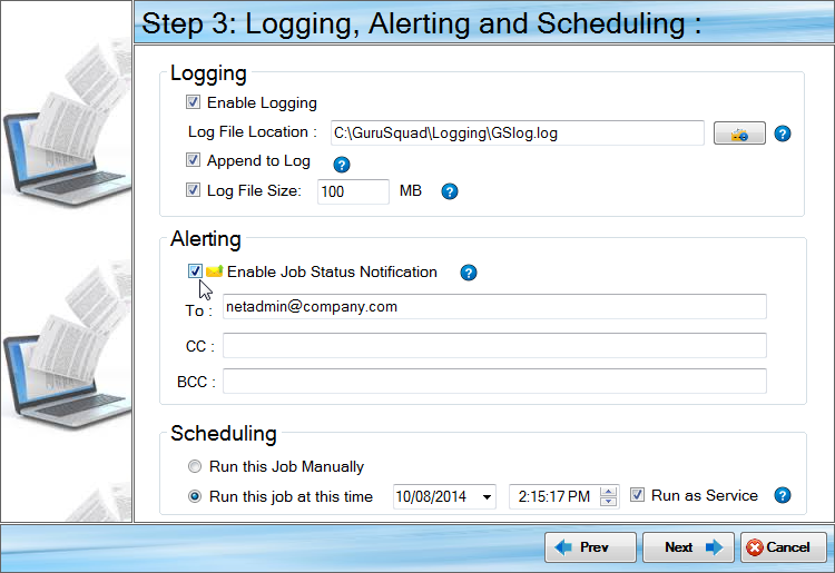 Files and Folders Software, GS RichCopy 360 Standard Screenshot