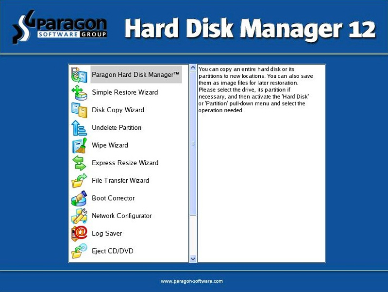 Hard disk manager professional. Paragon hard Disk Manager 12. Paragon 12. Boot Wizard.