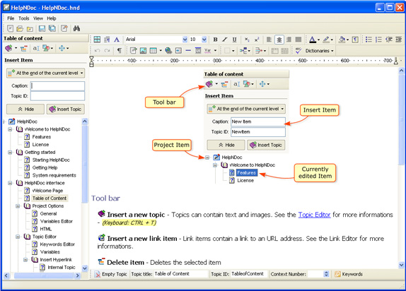 HelpNDoc Standard Edition, Help Authoring Software Screenshot