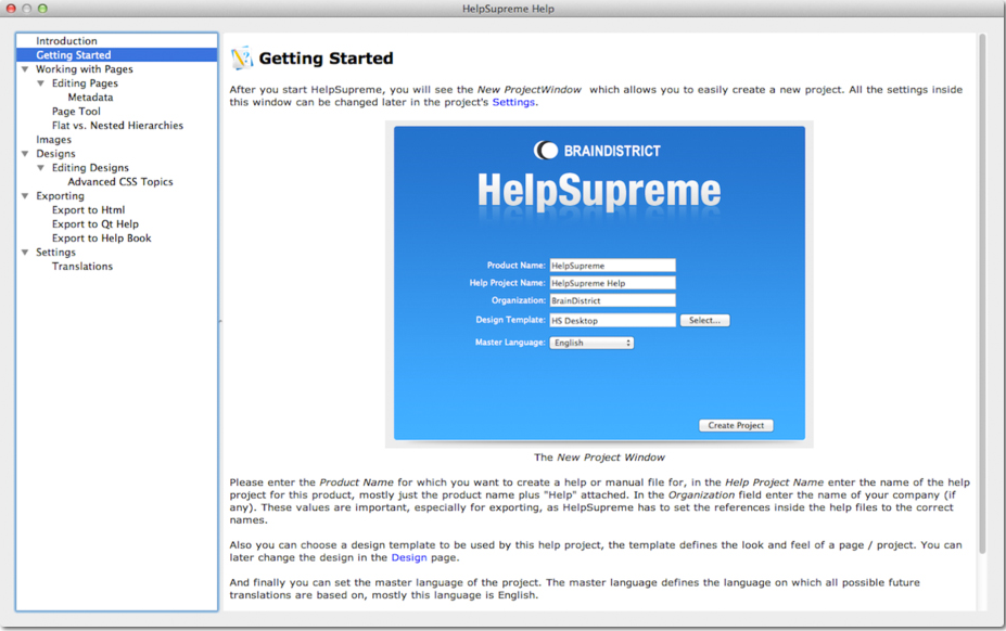 HelpSupreme, Help Authoring Software Screenshot