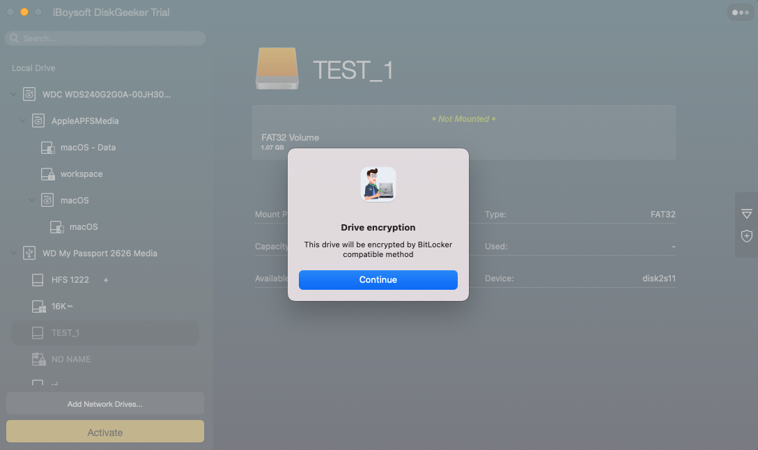 iBoysoft DiskGeeker, Other Utilities Software Screenshot