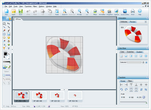 IconCool Studio Pro, Design, Photo & Graphics Software Screenshot