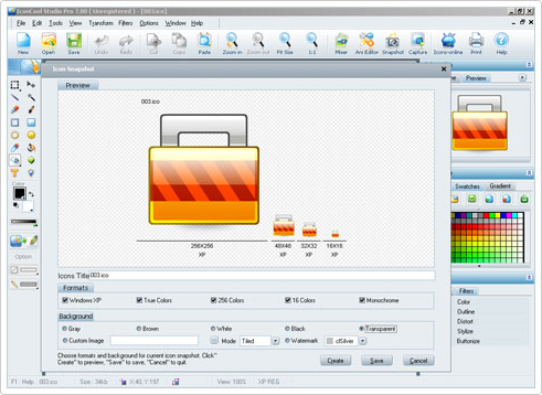 IconCool Studio Pro, Design, Photo & Graphics Software, Graphic Design Software Screenshot