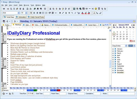 iDailyDiary Professional Screenshot