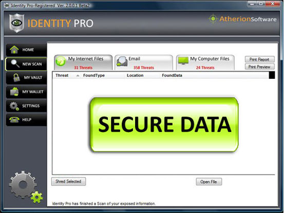 Identity Pro Screenshot