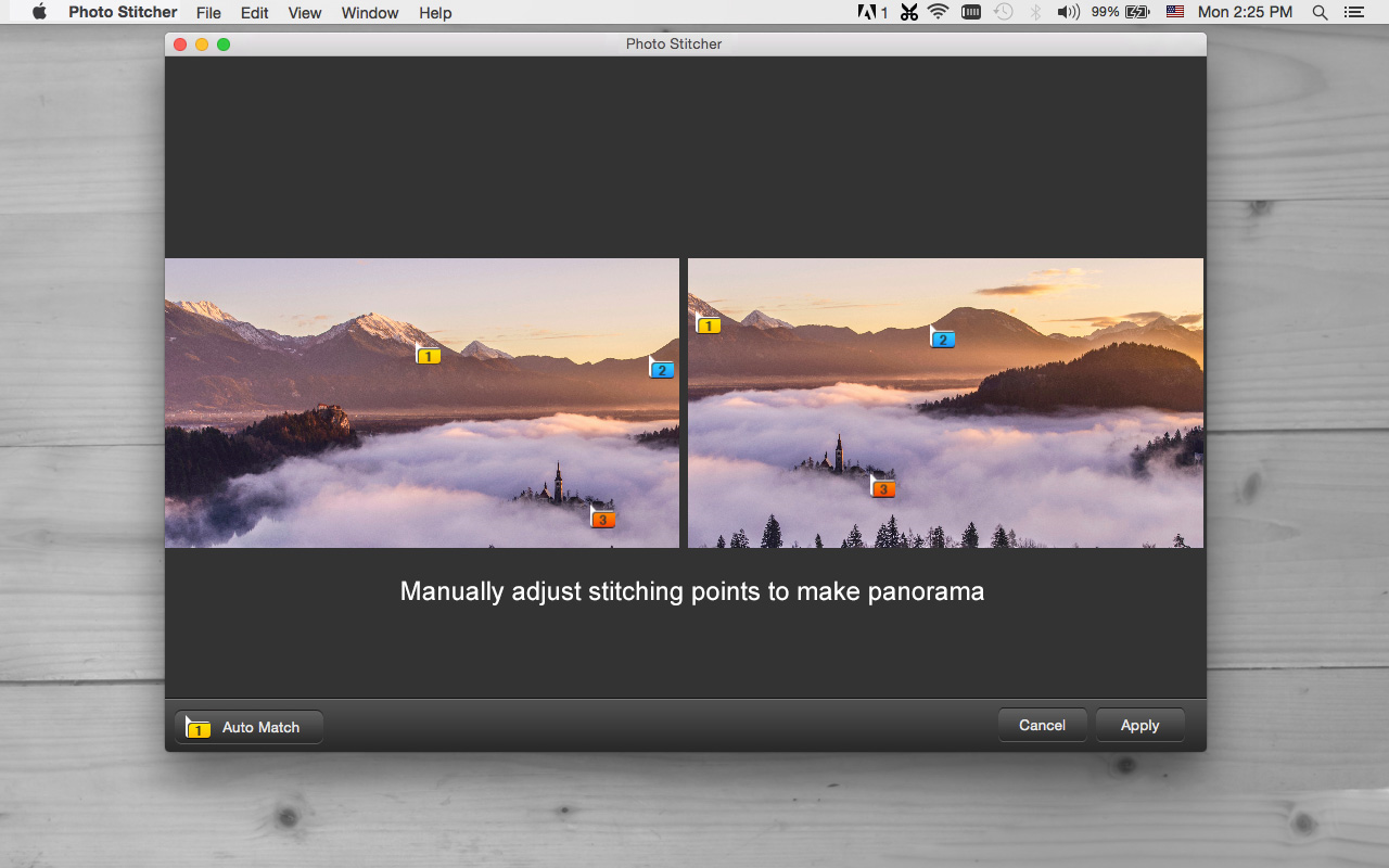 iFotosoft Photo Stitcher for Mac, Photo Editing Software Screenshot