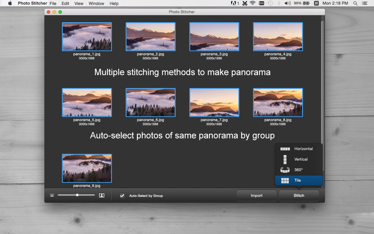 Photo Editing Software Screenshot