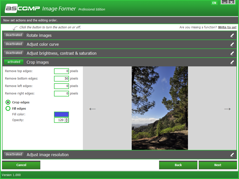 Batch Image Software, Image Former Screenshot