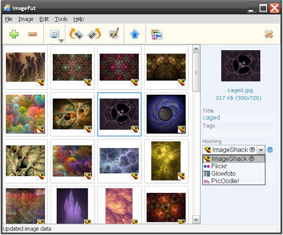 ImagePut, Web Slideshow Software Screenshot