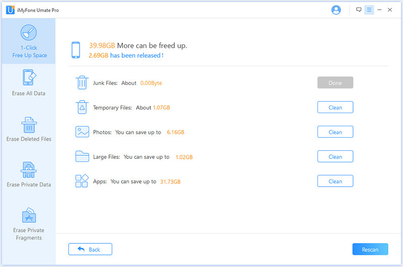 File Management Software, iMyfone Umate Pro (Family License) Screenshot
