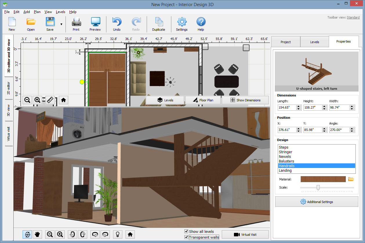 Interior Design 3D - Gold Version, Design, Photo & Graphics Software Screenshot