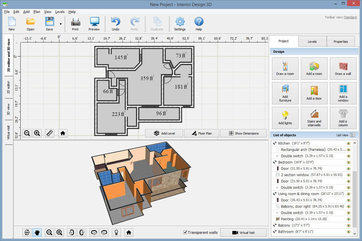 what software for interior design