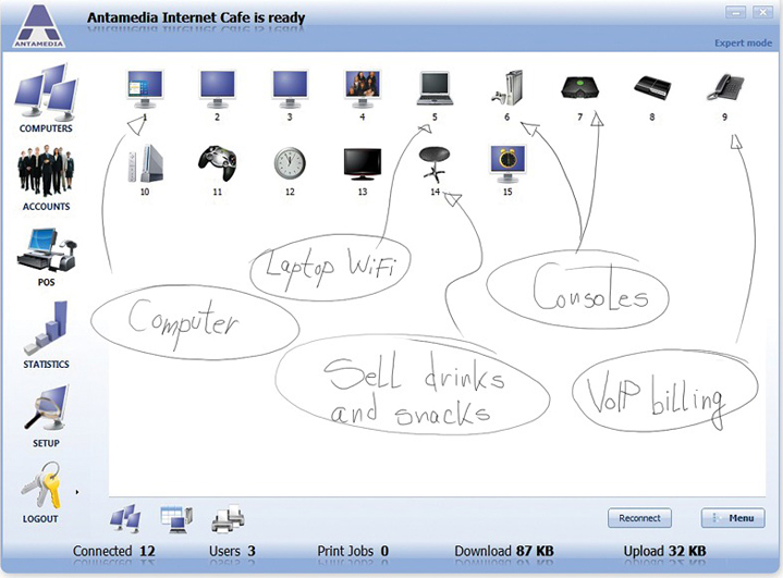 Internet Cafe Lite Screenshot