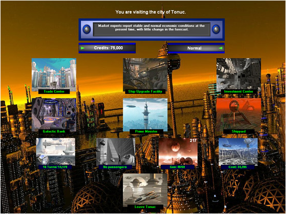Interstellar Trader 2, Games Software Screenshot