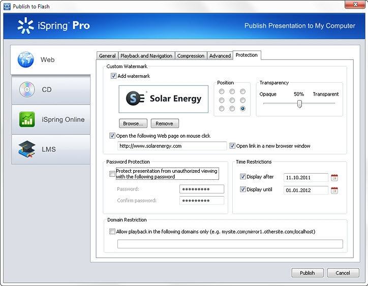 iSpring Pro 6, Document Conversion Software Screenshot