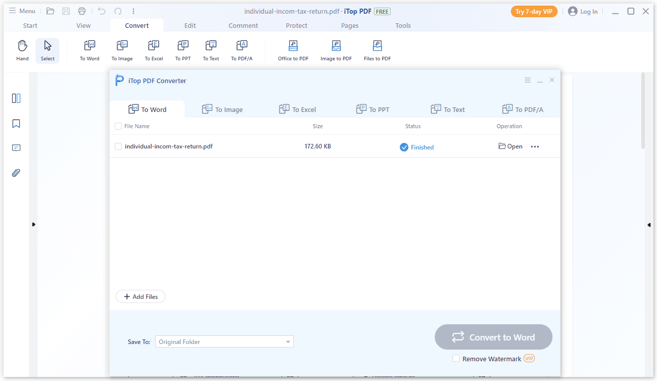 iTop PDF, Document Management Software Screenshot